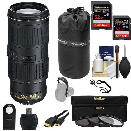 Nikon AF-S NIKKOR 70-200mm f/4G ED VR Lens Ultimate Bundle