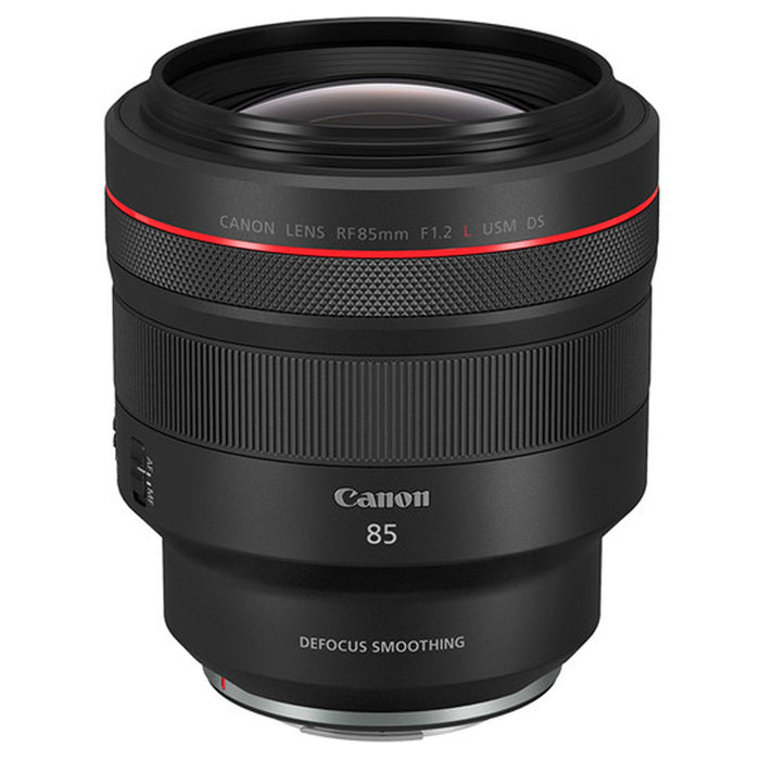 Canon RF 85mm f/1.2L USM DS Lens with Backpack | Cleaning Kit & UV Filter Package 2x128 GB