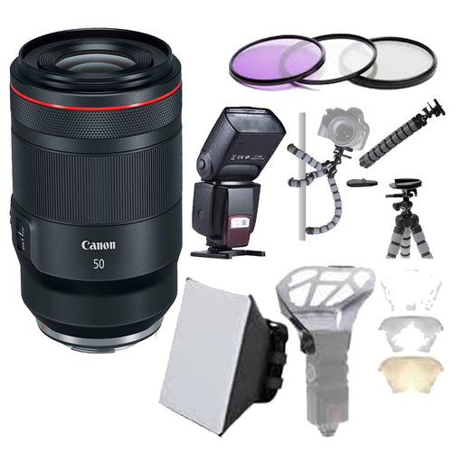 Canon RF 50mm f/1.2L USM Lens With Universal Flash Starter Bundle