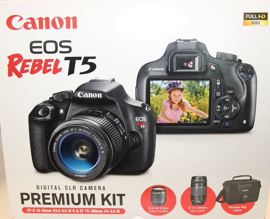 Canon EOS Rebel T5/2000D/4000D DSLR with 18-55mm &amp; 75-300mm Lens Package