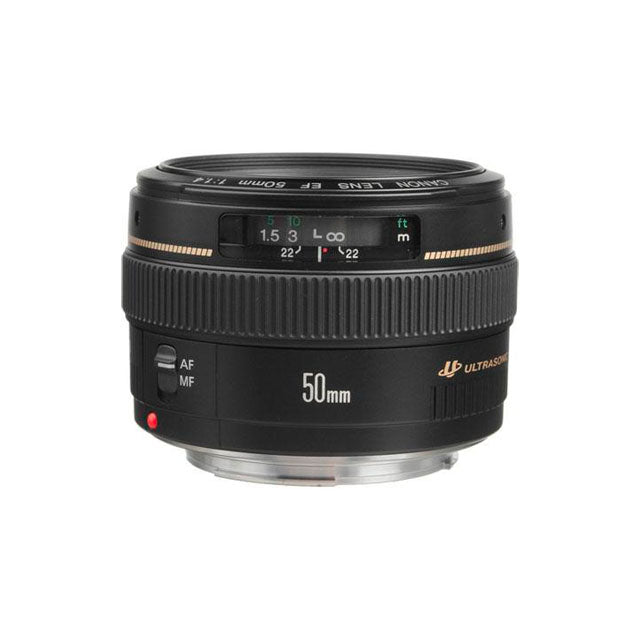 Canon 50mm f/1.4 EF USM Lens With Basic Accessory Bundle