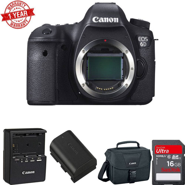 Canon EOS 6D DSLR Camera (Body Only) USA RETAIL EDITION