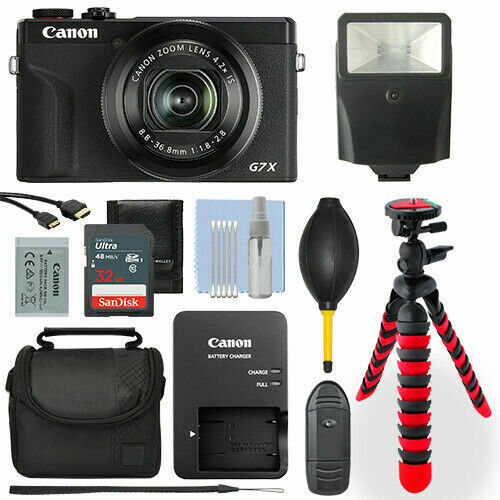 Canon PowerShot G7 X Mark III Digital Camera - Black 32GB Deluxe Accessory Package