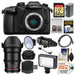 Panasonic Lumix DC-GH5 Wi-Fi 4K Digital Camera Body with 35mm T/1.5 Cine Lens + 64GB Card + Case + LED Light &amp; Diffuser + Microphone + Kit