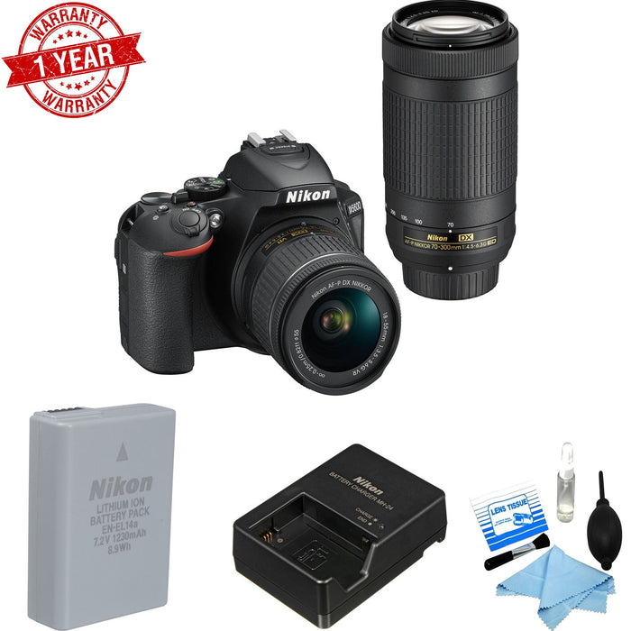 Nikon D5600 DSLR Camera with 18-55mm and 70-300mm Lenses USA