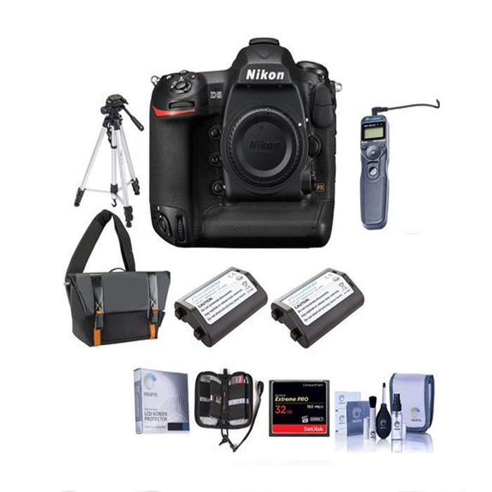 Nikon D5/D6 DSLR XQD Version Body With Premium Accessory Bundle