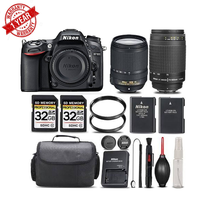 Nikon D7100 DSLR Camera || Nikkor 18-140mm VR Lens ||70-300mm Lens -SAVE Big Kit