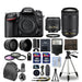 Nikon D7200/D7500 Digital SLR Camera + 4 Lens Kit 18-55mm + 70-300mm VR + 24GB Package