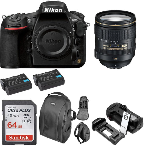 Nikon D810 DSLR Camera with 24-120mm Lens Package USA