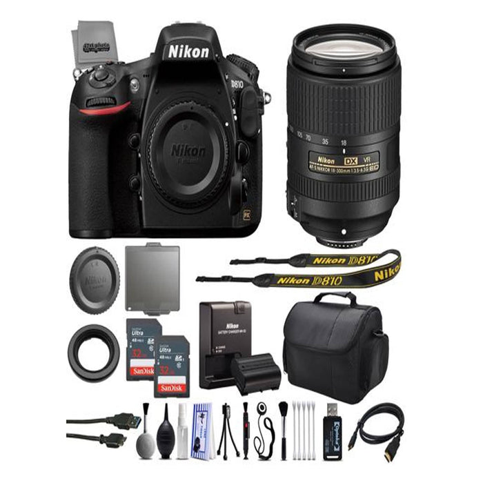 Nikon D810 DSLR SLR Digital Camera with 18-300mm Lens Essential Bundle