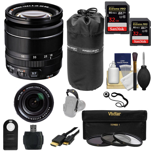 Fujifilm XF 18-55mm f/2.8-4 R LM OIS Zoom Lens Universal Bundle