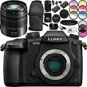 Panasonic Lumix DC-GH5 Mirrorless Micro Four Thirds Digital Camera with Panasonic Lumix G Vario 14-140mm f/3.5-5.6 Lens 15PC Bundle