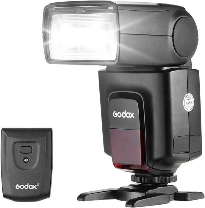 GODOX TT520II Universal On-Camera Flash Electronic Speedlite AT-16 2.4G Wireless Trigger Transmitter Guide Number 33 S1 S2 Modes Replacement for Canon Nikon Pentax