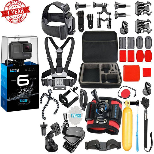 GoPro HERO6 Black W/ Accessory Bundle Set