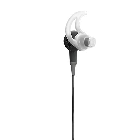 Bose SoundSport In-Ear Headphones with Inline Microphone for Apple Devices, Charcoal Black