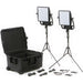 Litepanels Astra 3X Traveler Bi-Color Duo 2-Light Kit with V-Mount Battery Brackets