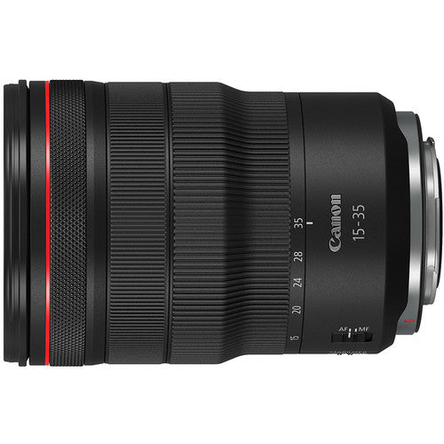 Canon RF 15-35mm f/2.8L IS USM Lens w/ Striker Bundle- Card Reader, Filter Set, Cleaning Kit, 72&quot; Monopod, Pro , Lens Pouch Bundle