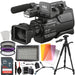 Sony HXR-MC2500 Shoulder Mount AVCHD Camcorder with SanDisk 64BG Memory Card &amp; 160 LED Professional Video Light &amp; More