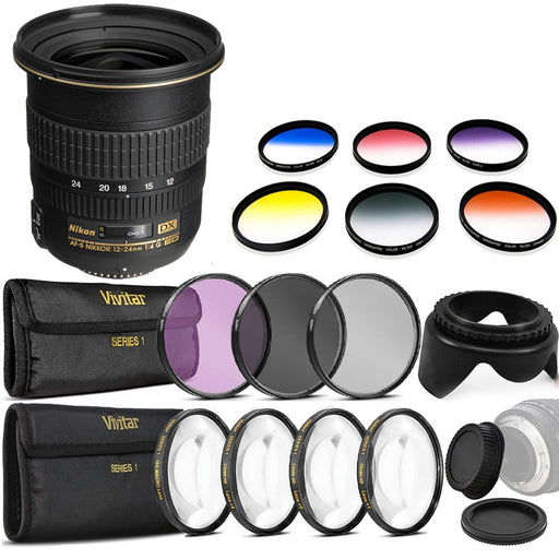 Nikon AF-S DX Zoom-NIKKOR 12-24mm f/4G IF-ED Lens Filter Bundle