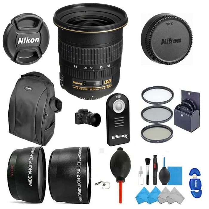 Nikon AF-S DX Zoom-NIKKOR 12-24mm f/4G IF-ED Lens Pro Bundle