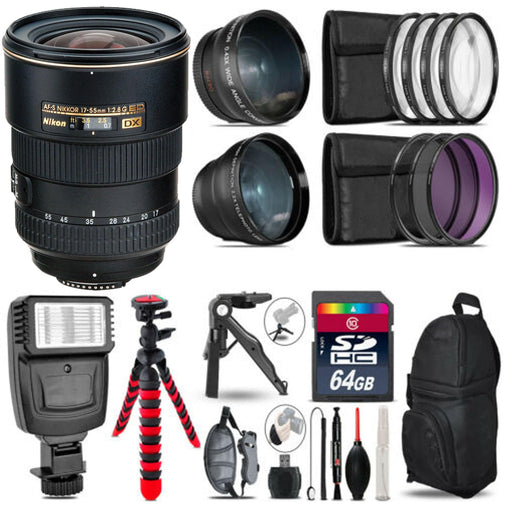 Nikon AF-S DX Zoom-NIKKOR 17-55mm f/2.8G IF-ED Mega Bundle