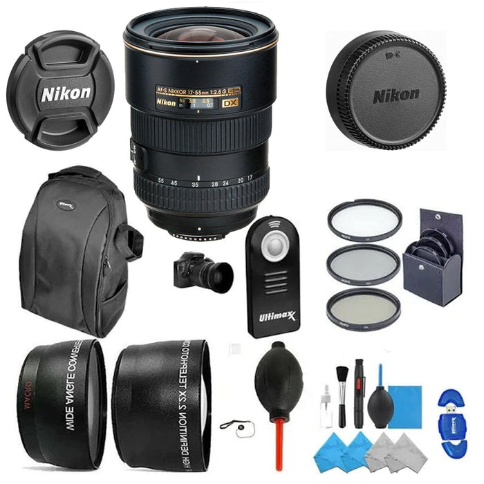 Nikon AF-S DX Zoom-NIKKOR 17-55mm f/2.8G IF-ED Pro Bundle