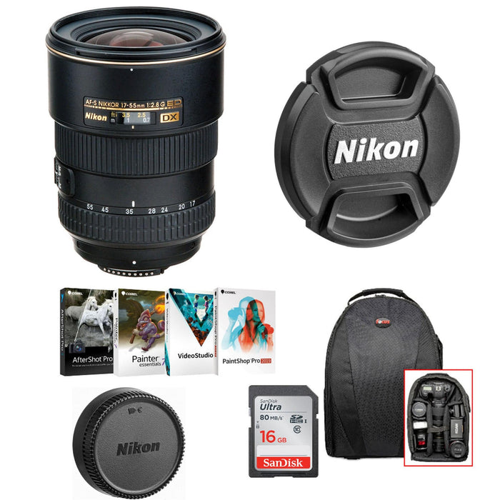 Nikon AF-S DX Zoom-NIKKOR 17-55mm f/2.8G IF-ED Software Bundle