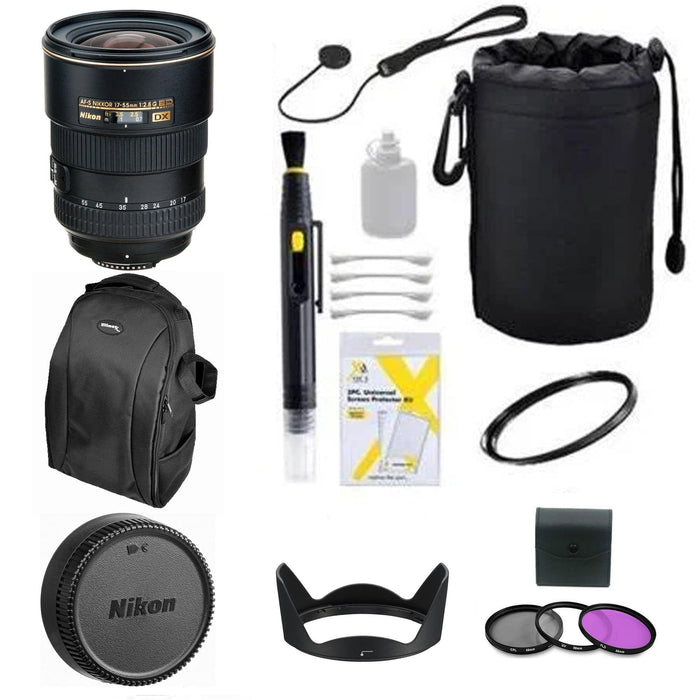 Nikon AF-S DX Zoom-NIKKOR 17-55mm f/2.8G IF-ED Starter Bundle