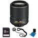 Nikon AF-S DX NIKKOR 55-200mm f/4-5.6G ED VR II Lens Basic Bundle