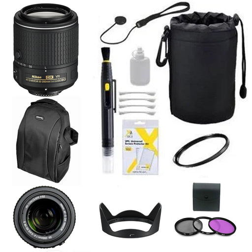 Nikon AF-S DX NIKKOR 55-200mm f/4-5.6G ED VR II Lens Starter Bundle