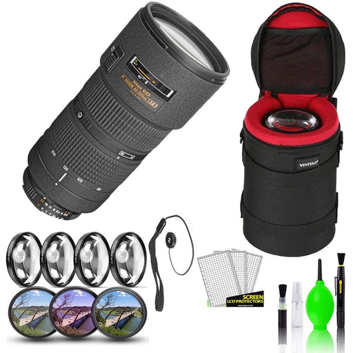 Nikon AF Zoom-NIKKOR 80-200mm f/2.8D ED Lens Deluxe Filter Bundle