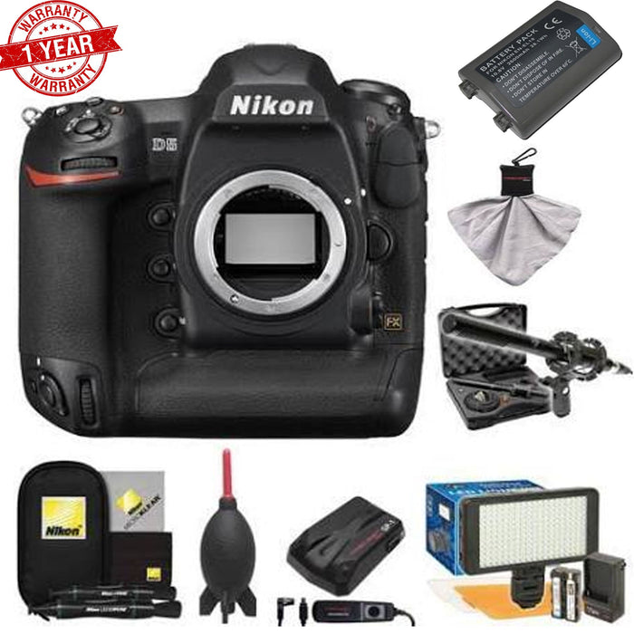 Nikon D5/D6 Digital SLR Camera Body (Dual XQD Slots) with Microphone | LED Video Light | GPS Unit | Kit