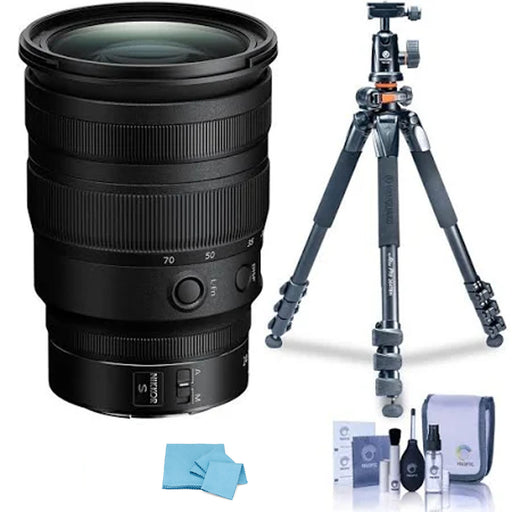 Nikon NIKKOR Z 24-70mm f/2.8 S Lens and Tripod