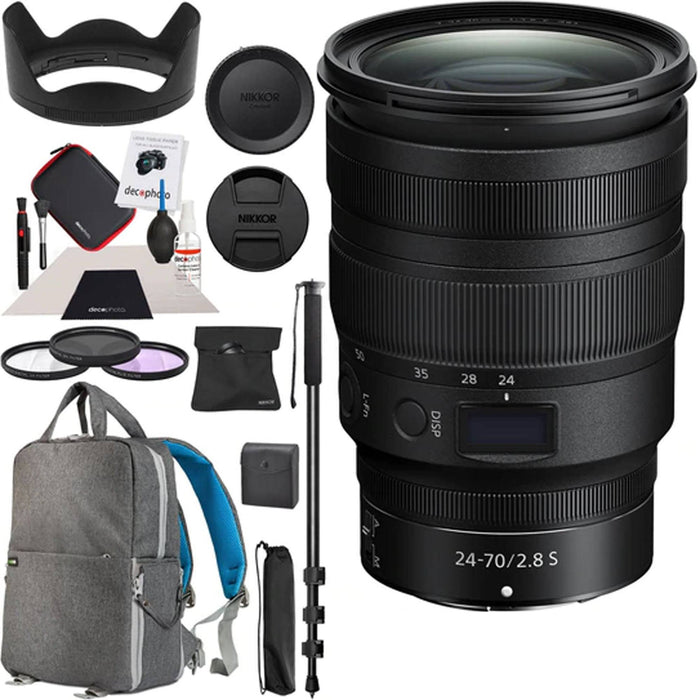 Nikon NIKKOR Z 24-70mm f/2.8 S Lens Backpack Bundle