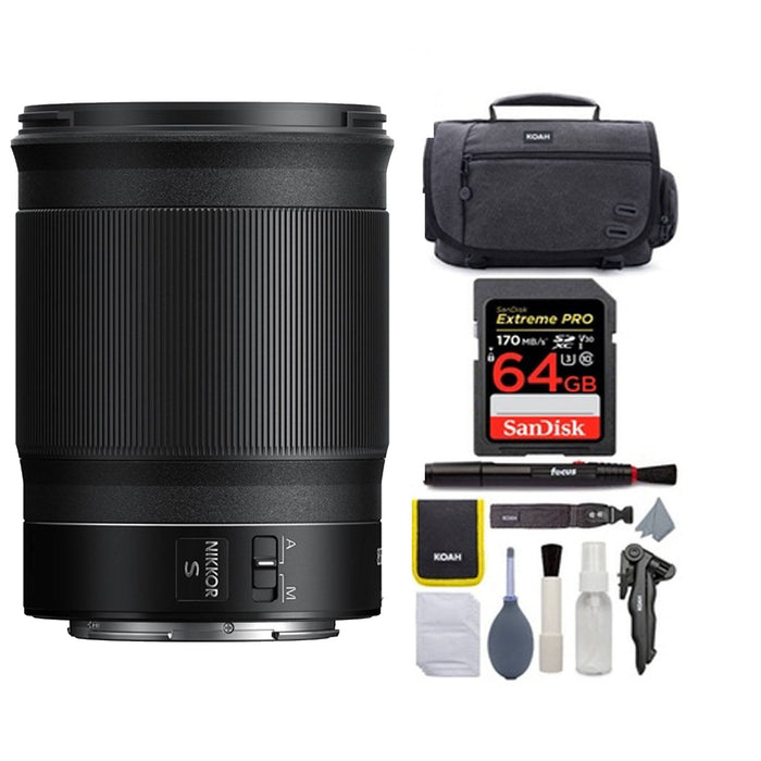 Nikon NIKKOR Z 85mm f/1.8 S Lens - Backpack - Accessories - 64GB SD Memory Card