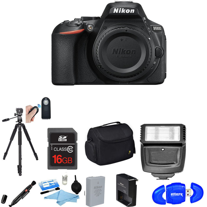 Nikon D5600 DSLR Camera (Body Only) w/ Basic Accessories Bundle. NEW!