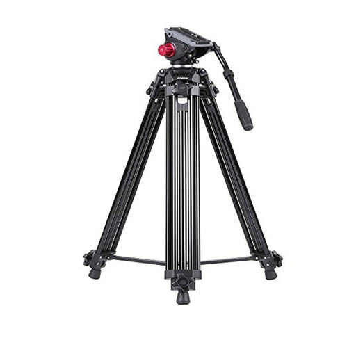 NJA Professional Video Tripod System-67 Inch Professional Heavy Duty Aluminum Tripod