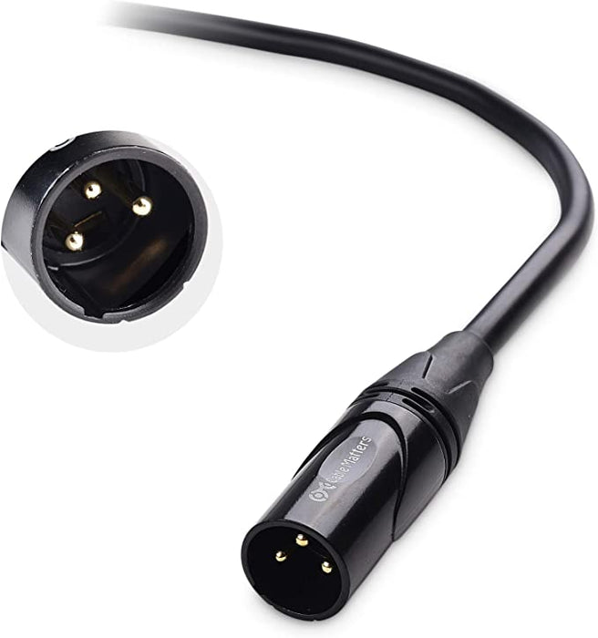 Cable Matters (1/8 Inch) 3.5mm to XLR Cable 3 ft Male to Male (XLR to 3.5mm Cable, XLR to 1/8 Cable, 1/8 to XLR Cable)