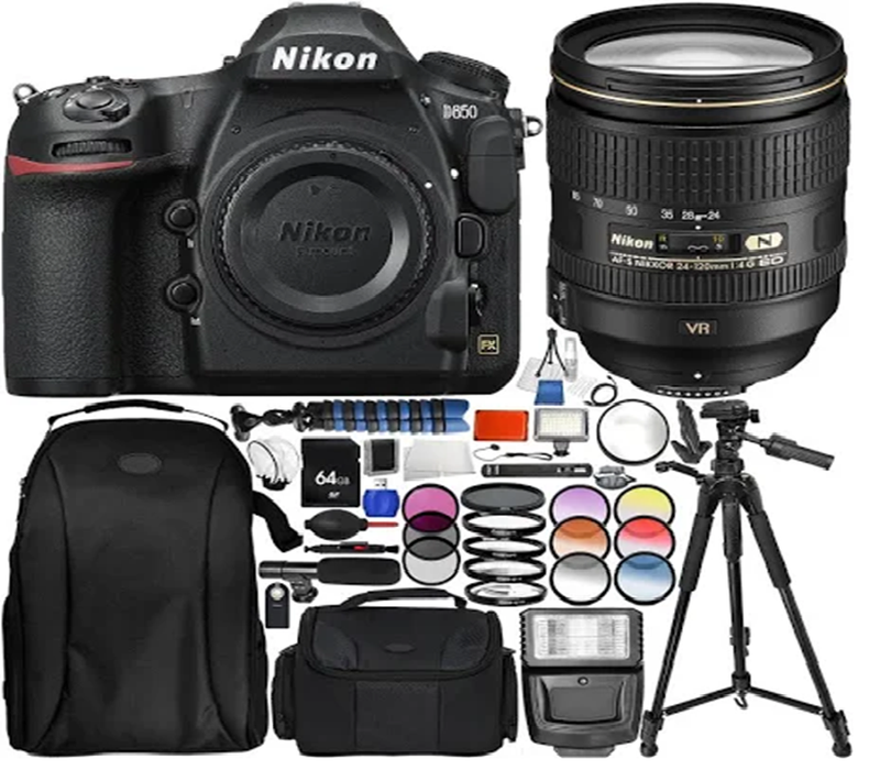 Nikon D850 DSLR Camera with AF-S 24-120mm Lens - Pro Bundle