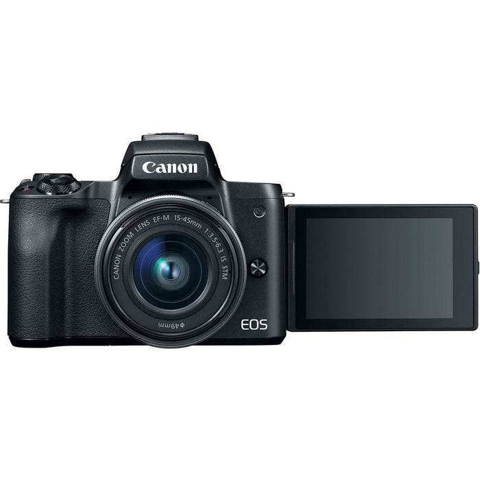 Canon EOS M50 Mirrorless Digital Camera with 15-45mm Lens Video Creator Kit (Black)