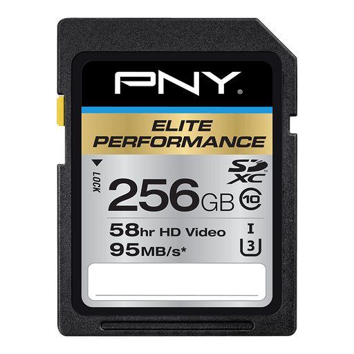 PNY Technologies 256GB Elite Performance UHS-1 SDXC Memory Card (U3, Class 10)