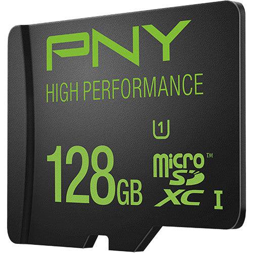 PNY Technologies 128GB High Performance UHS-I microSDXC Memory Card (U1, Class 10)