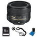 Nikon AF-S NIKKOR 50mm f/1.8G Lens for Nikon Digital SLR Cameras 8 GB bundle