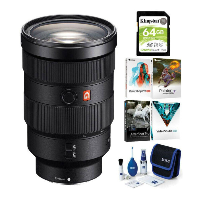 Sony FE 24-70mm f/2.8 GM Lens W/ Editing Software &amp; More