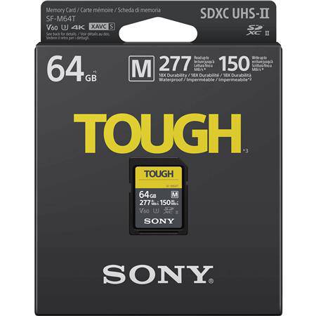 Sony - TOUGH M Series - 64GB SDXC UHS-II Memory Card