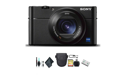 Sony Cyber-shot DSC-RX100 VA Digital Camera with Soft Bag, 64gb Memory Card, Card Reader , Plus Essential Accessories