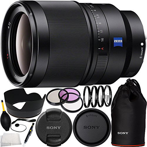 Sony Distagon T FE 35mm f/1.4 ZA Standard-Prime Lens Bundle 15PC Accessory Kit.