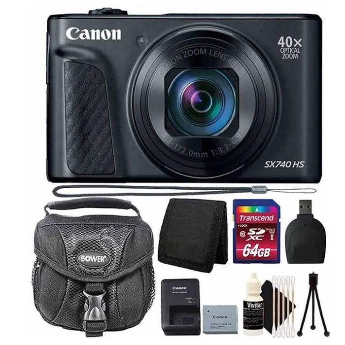 Canon PowerShot SX740 with Premium Accessory Bundle