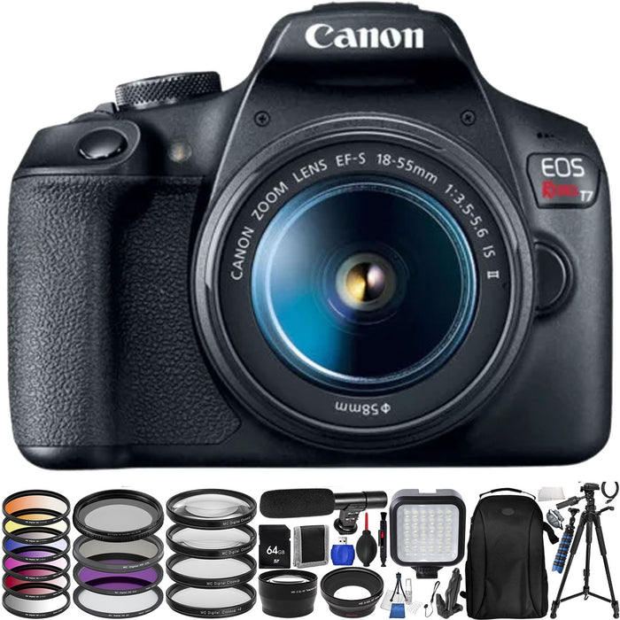 Canon EOS Rebel T7/2000D DSLR Camera with 18-55mm Lens and Accessory Bundle USA