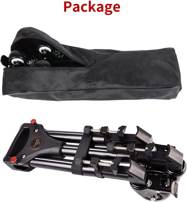 Tripod Dolly, Heavy Duty Tripod Dolly with Wheels Adjustable Leg Mounts Compatible with Tripods for Cameras